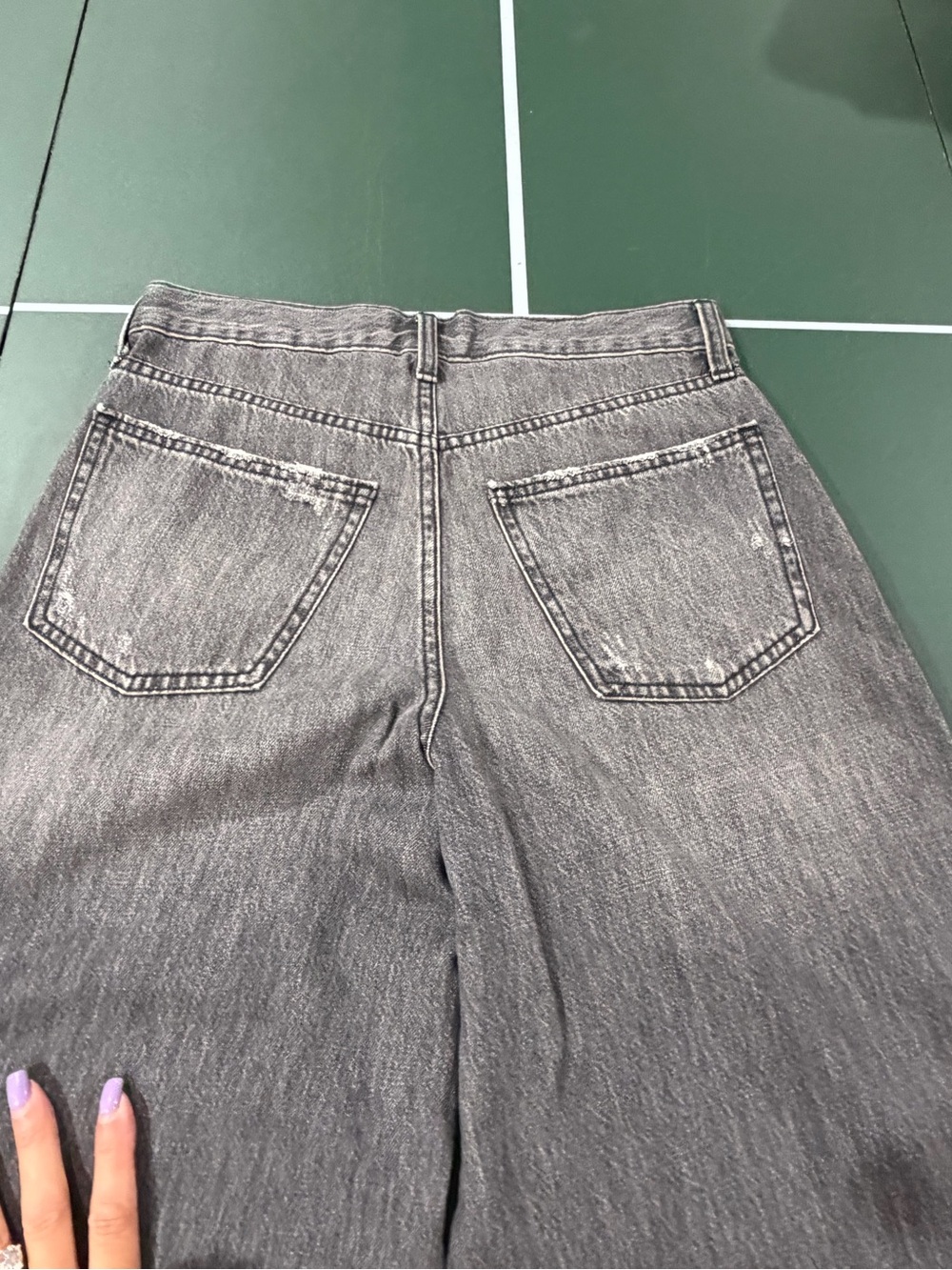 Universal Thread Wide-Leg Jeans in Faded Gray - Picture 3 of 3